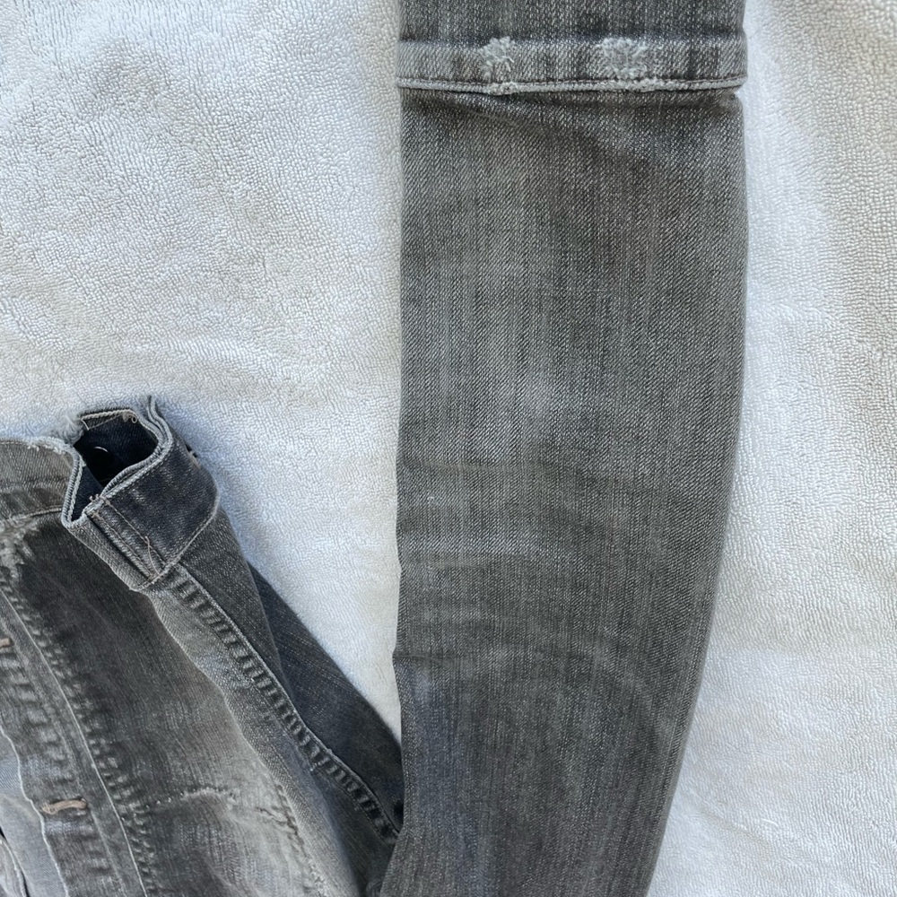 Citizens of Humanity Jean Jacket / black gray distressed classic fitted lovely S - Picture 5 of 16